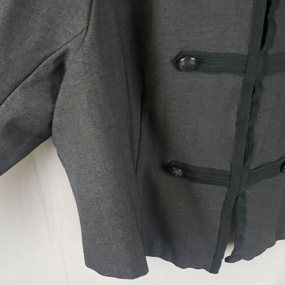 Torrid Women's 4X Grey Military Cropped Jacket - Picture 6 of 16